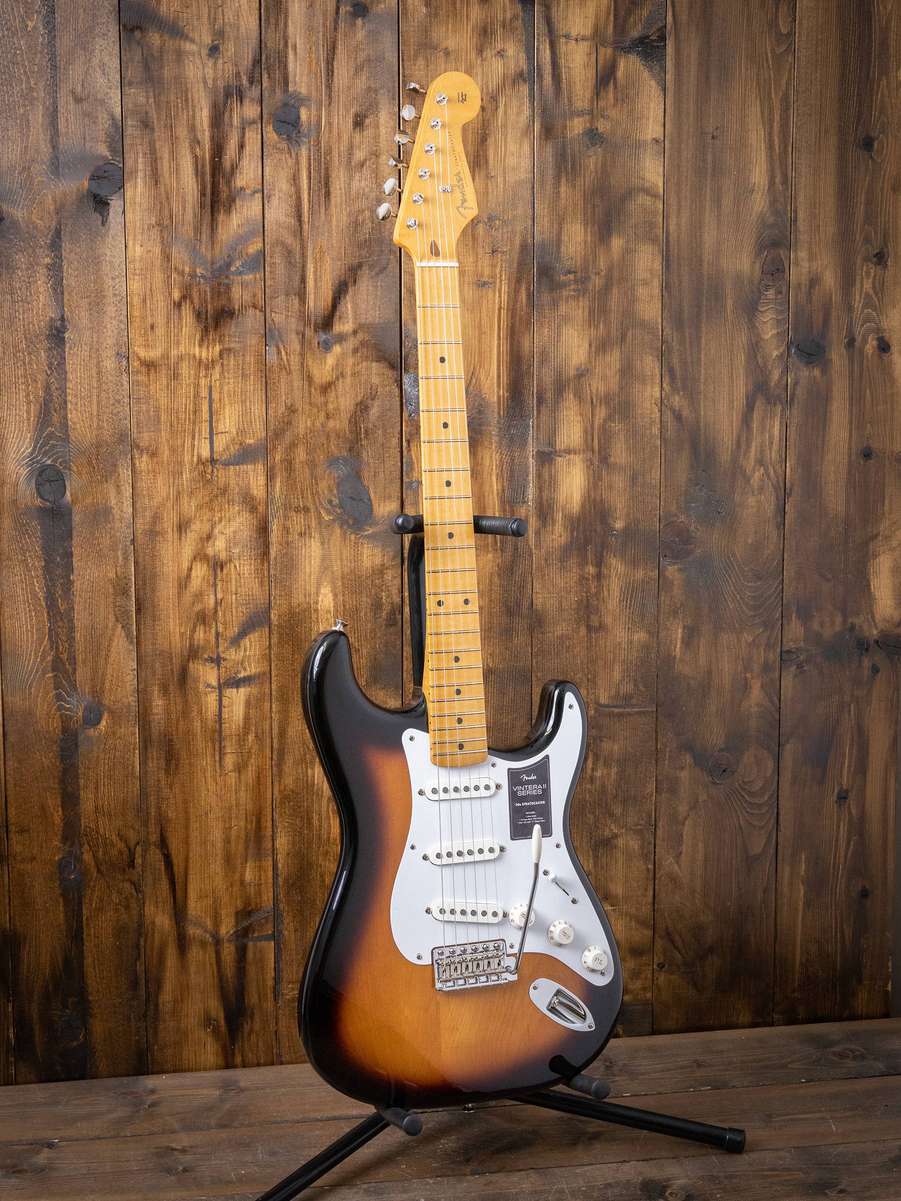 Fender Vintera II '50s Stratocaster, Maple Fingerboard, 2-Color Sunburst - Image 2