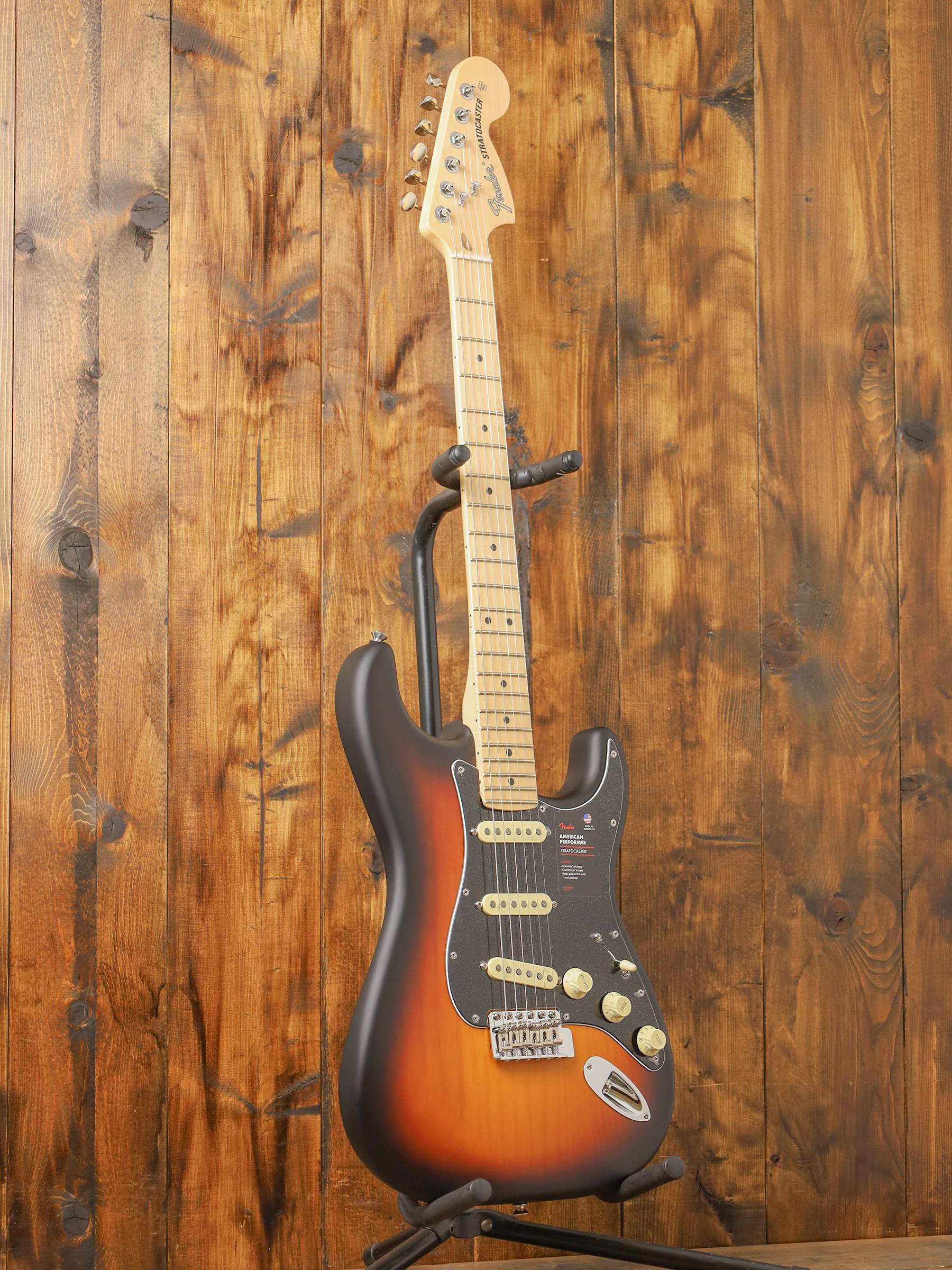Fender American Performer Pine Stratocaster, Maple Fingerboard, 2-Color Sunburst - Image 2