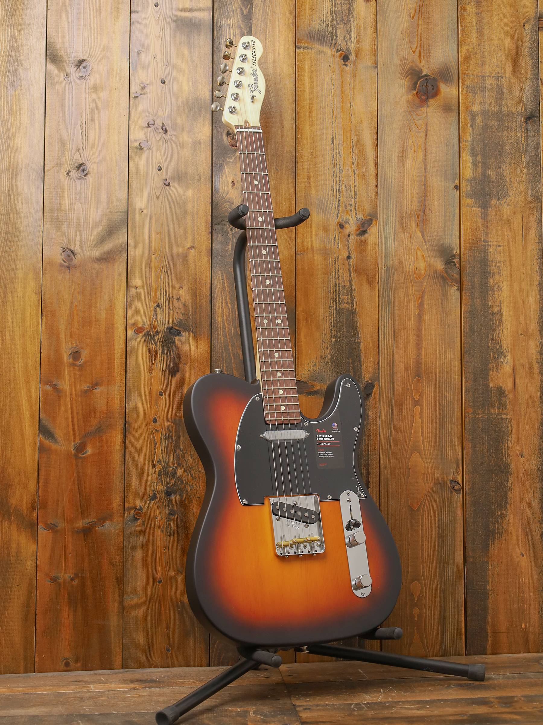 Fender Limited Edition American Performer Pine Telecaster, Rosewood Fingerboard, 2-Color Sunburst - Image 2