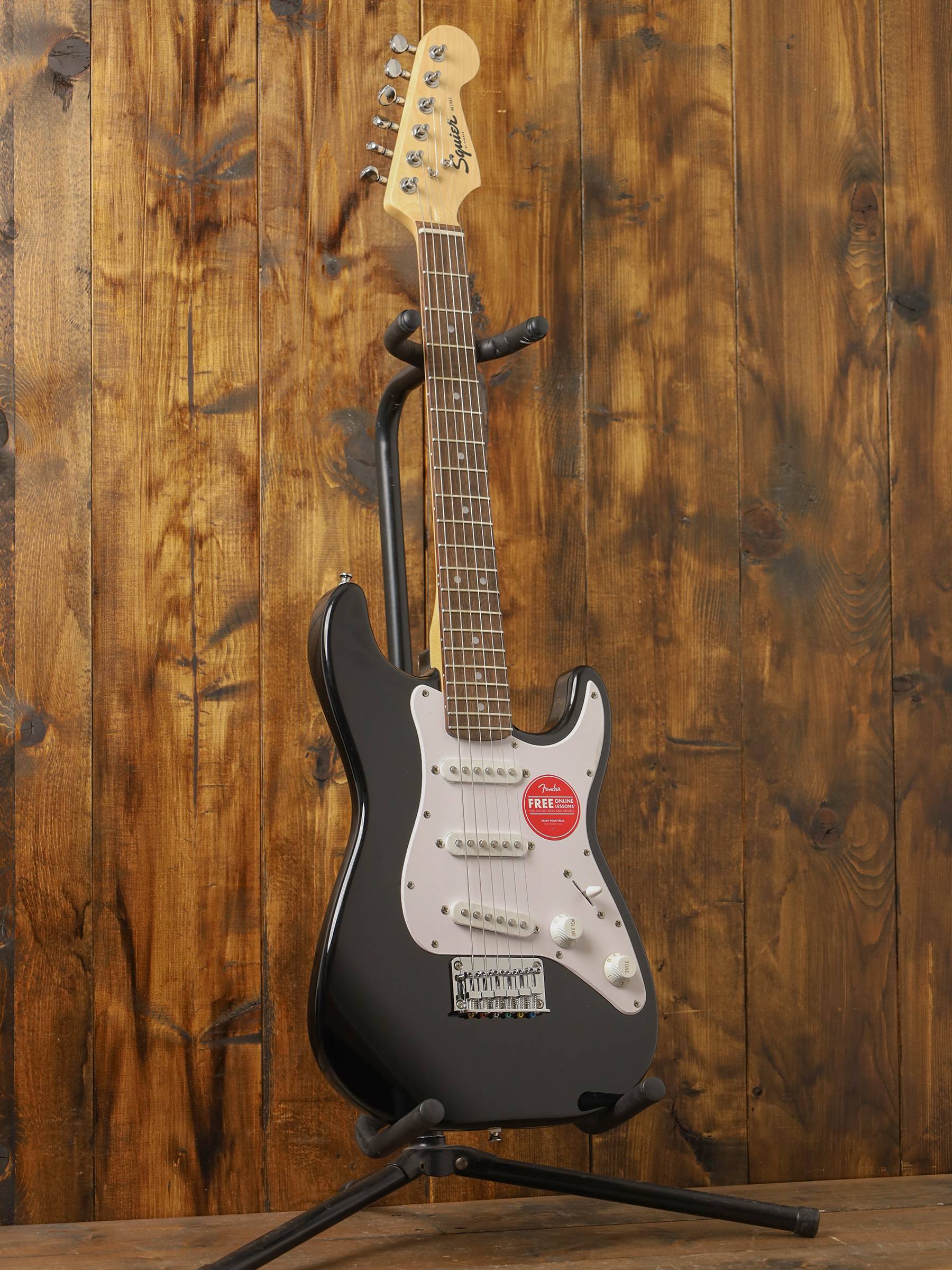 Squier Mini Stratocaster, Laurel Fingerboard, Black - Image 2