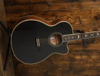 PRS SE AE20E Angeles, Satin Gloss Black Top