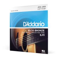 D'Addario 80/20 Bronze Acoustic, 12-53
