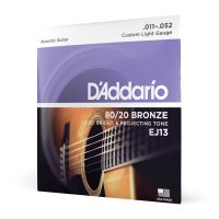 D'Addario 80/20 Bronze Custom Light, 11-52