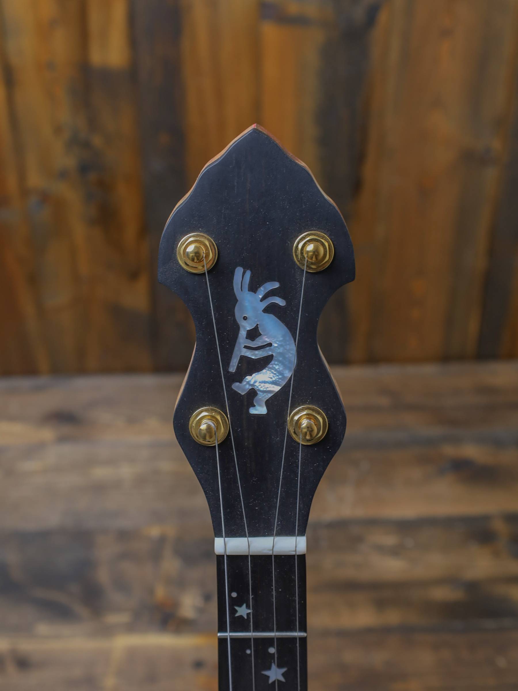 Wickland Walnut & Fiddleback Maple Banjo - Image 4