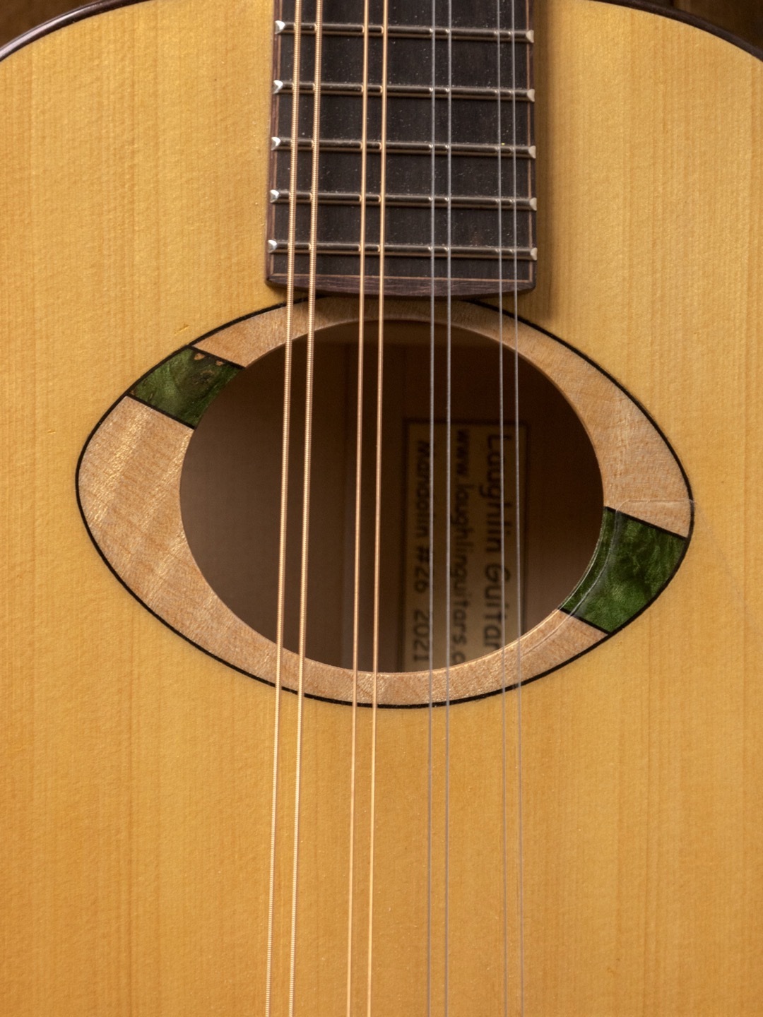 Laughlin Custom Yellow Cedar Mandolin - Image 5
